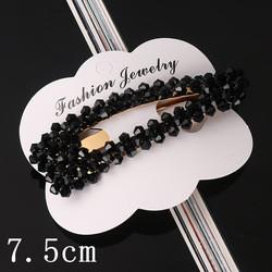 Christmas Childrens Decorative Hair Clips Cute Hollow Geometric Crystal  7.5cm 8cm