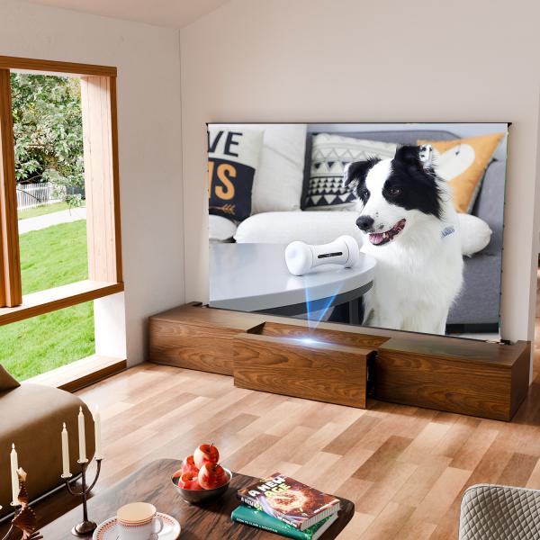 Cabinet de télévision laser motorisé de 100 pouces / 120 pouces / 150 pouces