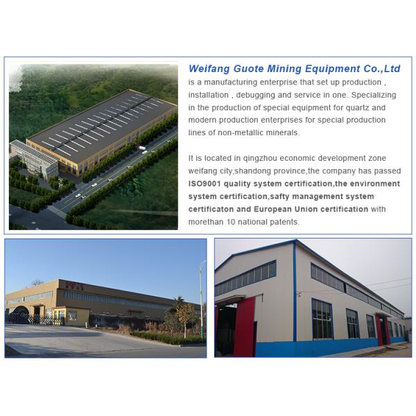 Оборудование для обработки полезных ископаемых получает лучшее для производства искусственного песка GUOTE