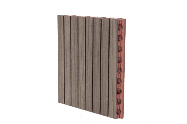 Home Cinema Audio System Sound Insulation Grooved Wood Acoustic Wall Panel
