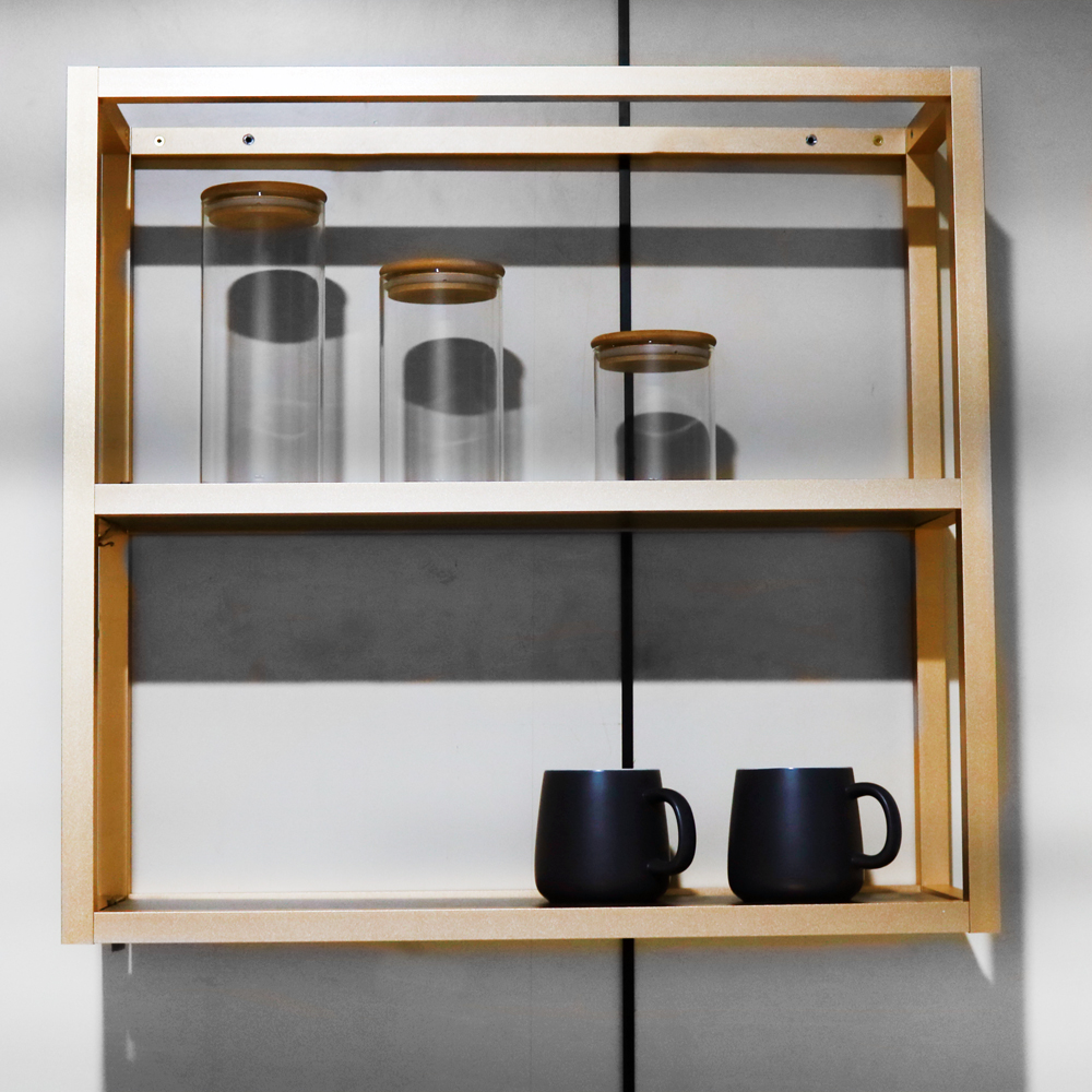 New Design Metal Wall Mounted Shelf Aluminum Frame CD Shelf for Decorative