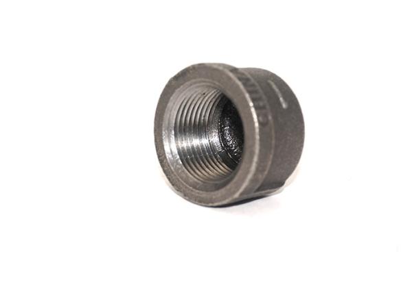 6 Inch Metal Pipe Accessories , Npt Threaded Pipe Caps Abrasive Resistance