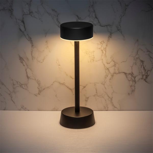Smart Cordless Table Lamp, Modern Design Rechargeable Night Light, Waterproof for Living Rooms, Bedrooms and Camping