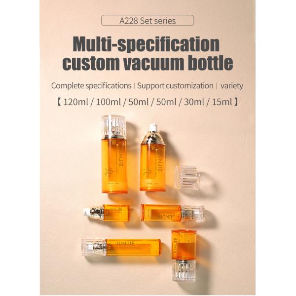 15ml Airless Lotion Pump Bottles Cosmetic Airless Pump Bottles AS Collar For Packaging