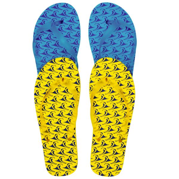 V strap full color printed Women Flip flops thongs slipers manufacturers