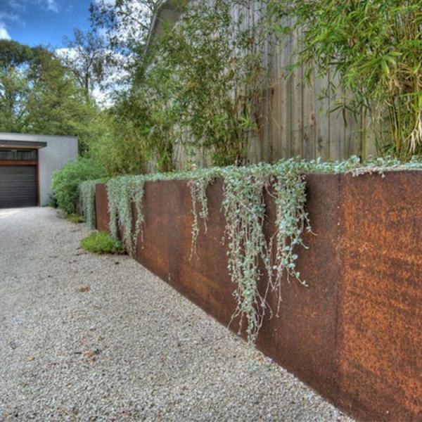 Laser Cut Rust Finish Corten Steel Planter