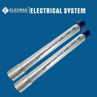 32mm Class 3 Pre Galvanised Steel Conduit Pipe BS4568