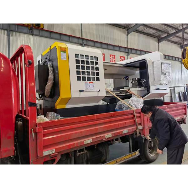 Qk1325 CNC Pipe Threading Lathe Machine Big Spindle Bore Pipe Thread Cutting Machine