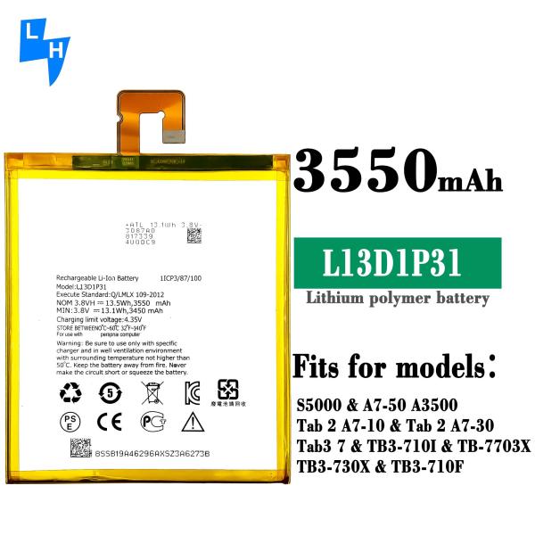 OEM 13,5wh L13D1P31 Аккумулятор для Lenovo S5000 A7-50 A3500 S5000H Таблетный ПК 3550mah 3.8V
