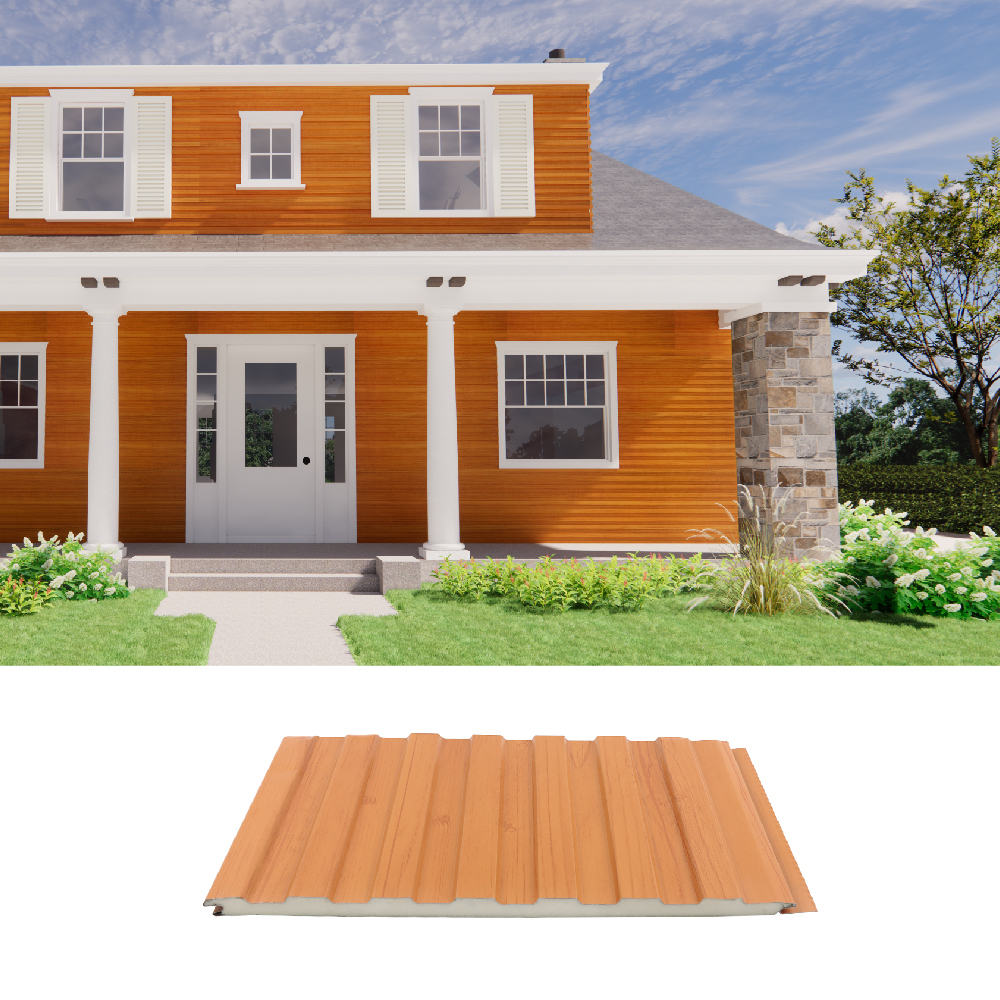 Thermal Insulated Weatherproof PU Sandwich Metal Carved Panel Waterproof Insulation Boards For Exterior Walls