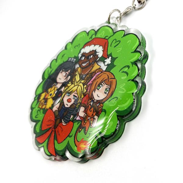 Custom Clear Anime Epoxy Glitter Resin Printed Any Image Acrylic Charms Key chains