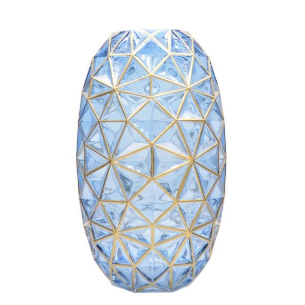 Творческая покрашенная вручную декоративная стеклянная ваза для свадьбы