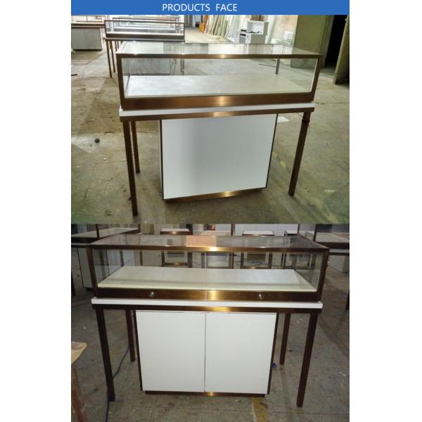 Custom Logo Jewelry Retail Display Fixtures Stainless Steel Strong Frame