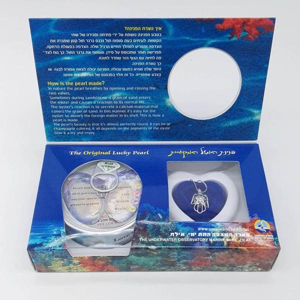 Natural Love Pearl Necklace Gift Box With can Open Cage Pendant sending to Women with Custom Color Box