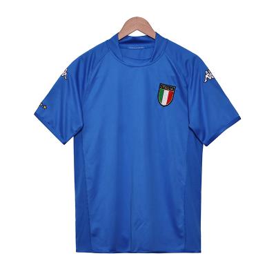 Italie 2002 Coupe du monde maison maillot de football rétro de haute qualité réplique
