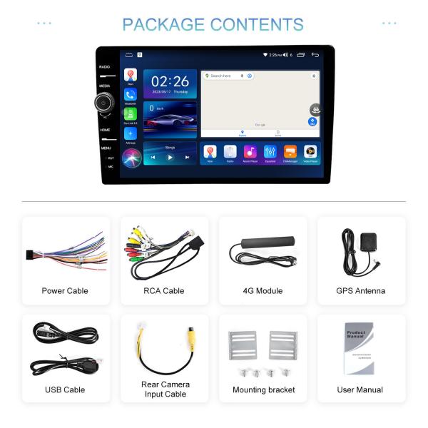 10.1 4G WiFi 2din Multimedia Video Player Navigation GPS Head Unit For SKODA Octavia 2 A5 2007-2014