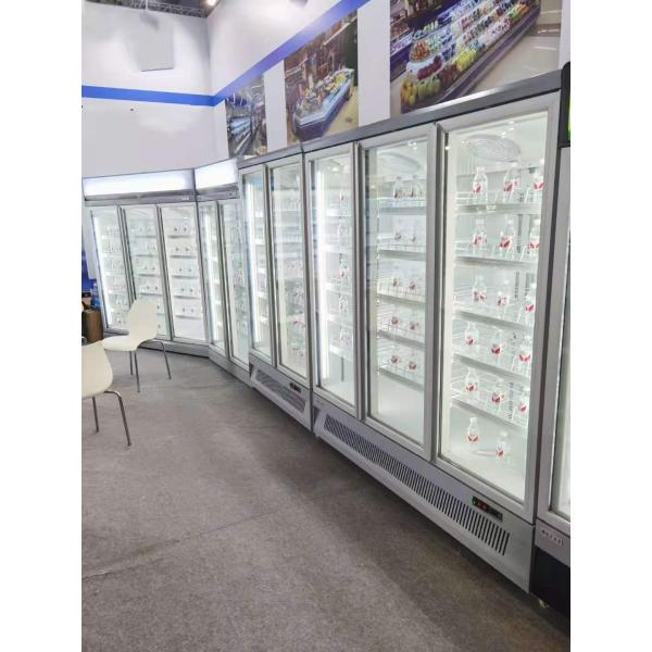 Restaurant Bar Beverage Upright Glass Door Freezer Three Door