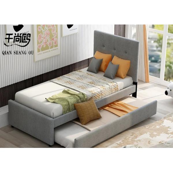 140*200cm Sliding Double Bed , customized Simple Platform Bed