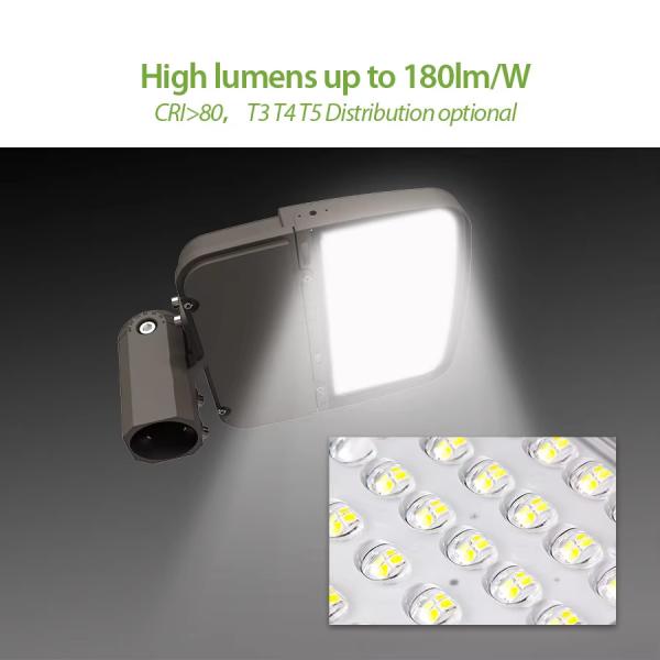 75W-300W Luz de estacionamiento de la caja de zapatos LED ajustable 180LM/W