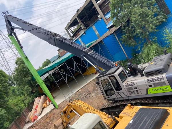 Demolição alta do alcance de Q355B Q690D, crescimento longo do braço do alcance de 28m para máquinas escavadoras