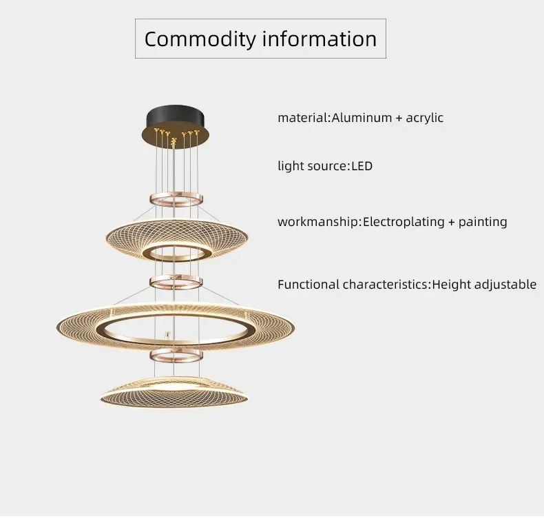 Villa Dining Pendant Light Bedroom Ceiling Home Decor Lustre Lighting Fixtur(WH-NC-163)