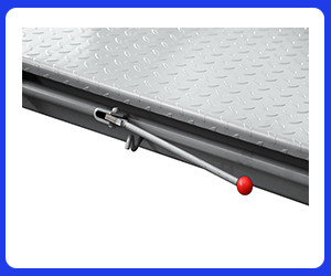 Hydraulic 4 post car lift/ 4 tons four post car lift with electrical secondary jack