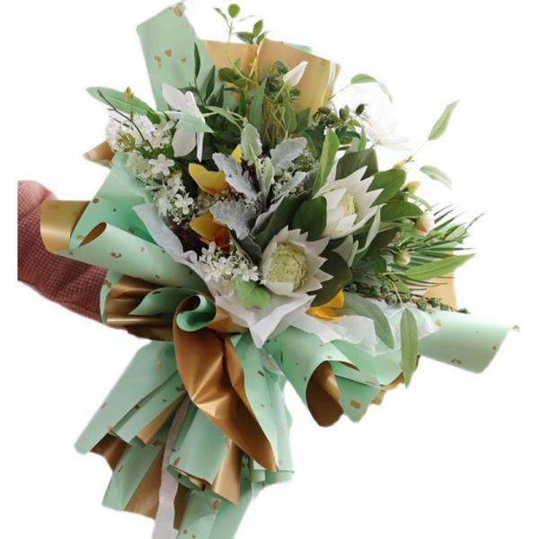 金によって印刷される花屋の包装紙58x58cm金属様式