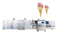 linha de produção do cone da bolacha da eficiência elevada 1.5hp com as placas duráveis do cozimento do ferro fundido