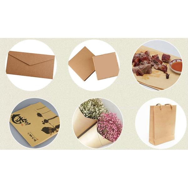 Good toughness Food Wrapping Brown Kraft Paper For Bread Packaging 70g 80g