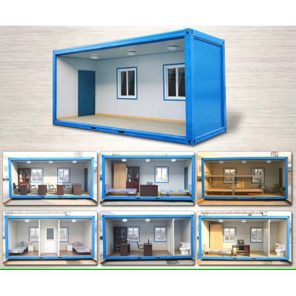 20ft 40ft Prefab Steel Container House Sandwich Panel Bathroom Included Семья или отель