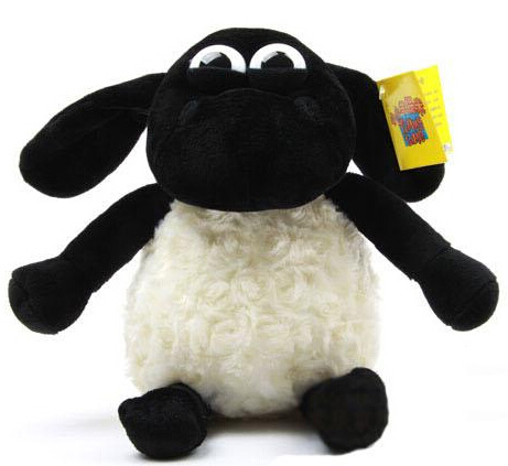 Cartoon Shaun Sheep Animal Soft Plush Toys Hot Stuffed Black White