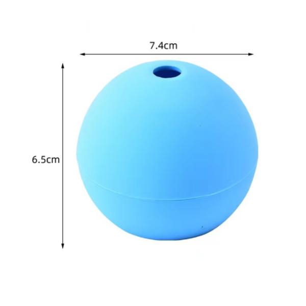 Kitchen Tool Silicone Ice Ball Mold Single Hole Soft Rubber for Bar Ice Cream Makers