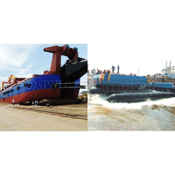 Anti Explosion Barge Launching Airbags 5m - 30m Marine Rubber Airbags For Haul Out