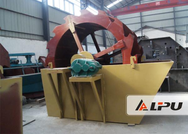 Wheel Type Silica Sand Washing Machine for Cleaning And Dewatering , 50-160t/h Capacity