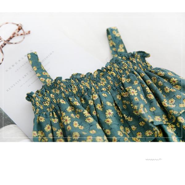 Ruffled Princess Girl Baby Suspender Dress Summer Children's Clothing