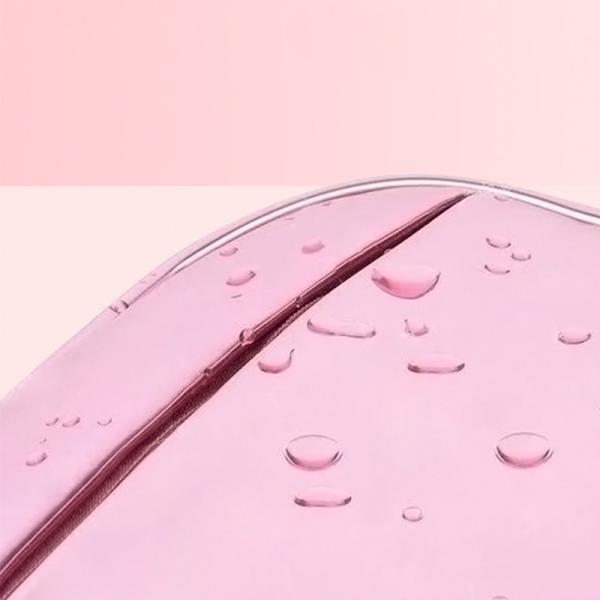 Small Pink Glitter PU Leather Wholesale Zipper Pink Shiny Makeup Bag
