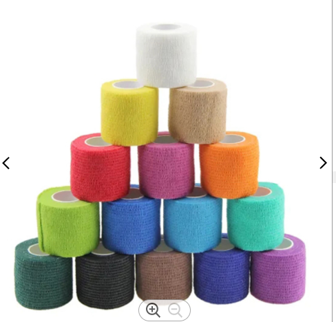Medical Self Adhesive Non Woven Cohesive Bandage Elastic Colored 4.5M