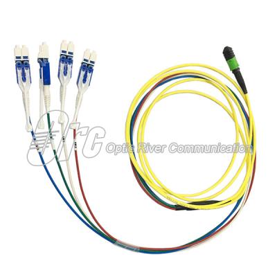 8 núcleos MPO ao cabo de remendo ótico G657A1 do LC Uniboot