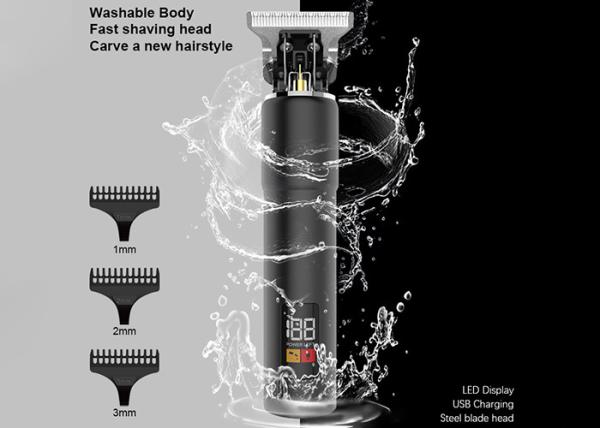 8W Electric Hair Trimmer , 600MAH Men Professional Hair Clippers LCD display