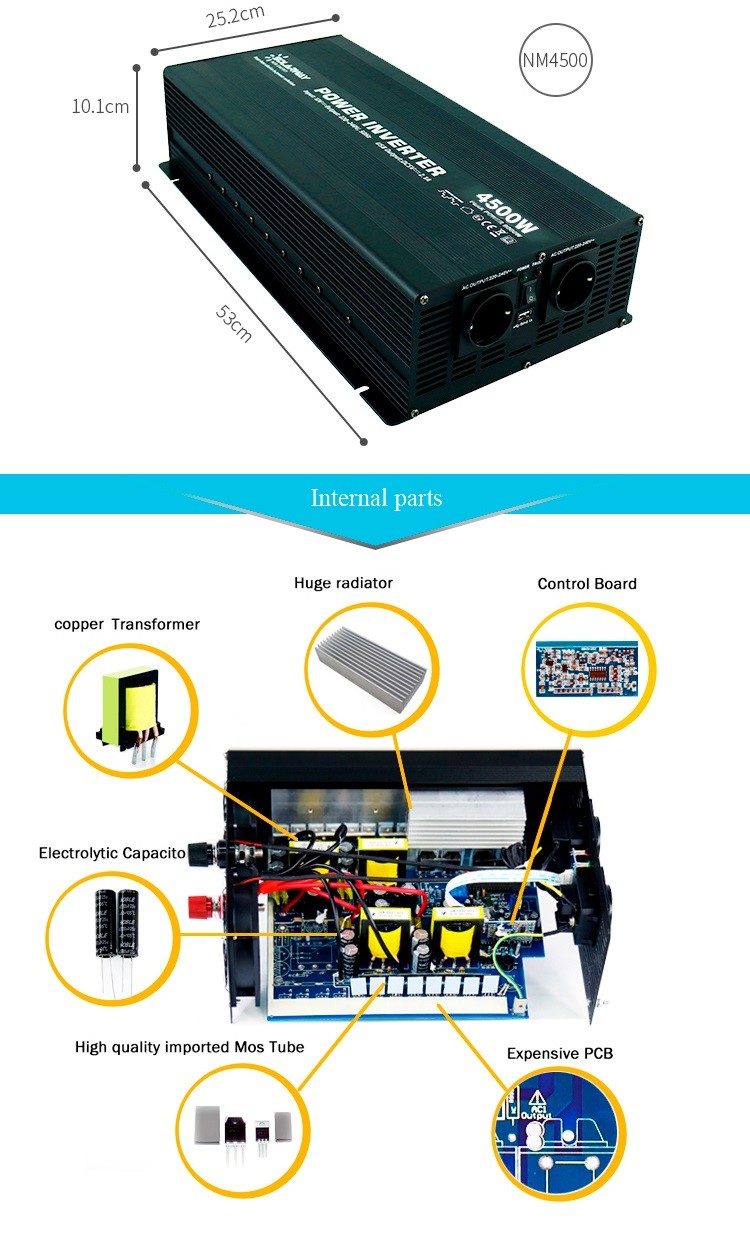 Инвертор 12V мощьности импульса DC ROHS практически к 220V стабилизированному Multiscene