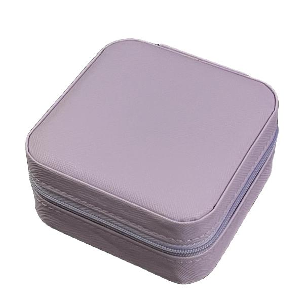 Customized Logo and Color Purple Jewelry Box 95*95*50mm Dimensions with Service