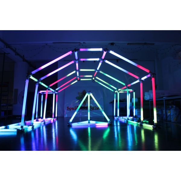 IP65 LED Pixel Cube DMX 3D Tube LED Tunnel Tube Light RGB Stage Lighting