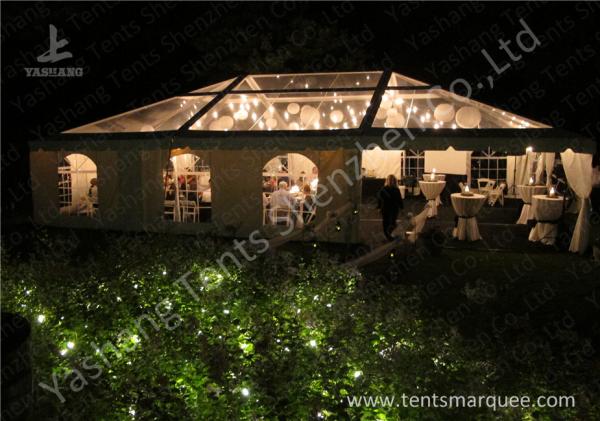 Beautiful Transparent PVC Cover Aluminum Alloy Frame Luxury Outdoor Marquee Tent For Wedding