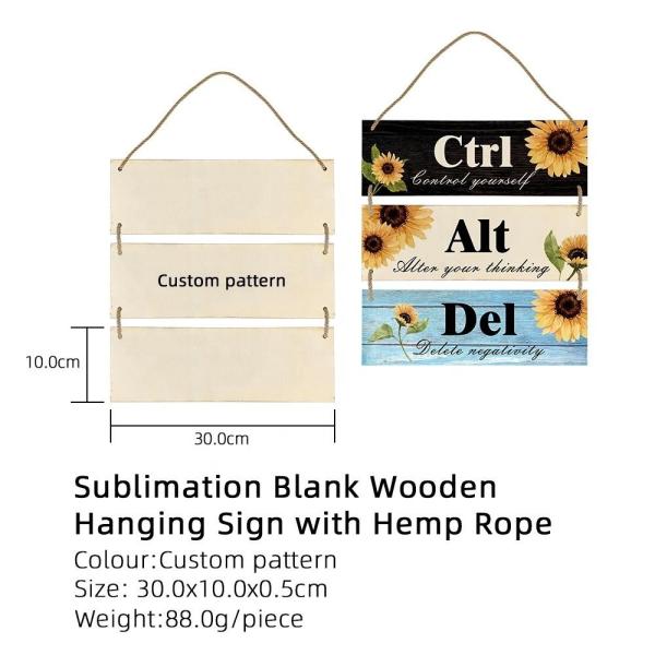 Panneaux en bois pour sublimation, décoration de porche, enseignes en bois personnalisées