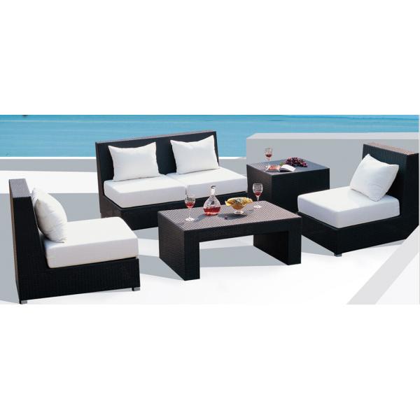 6pcs leisure rattan outdoor sofa sigle chairs loveseat end table coffee table --9006
