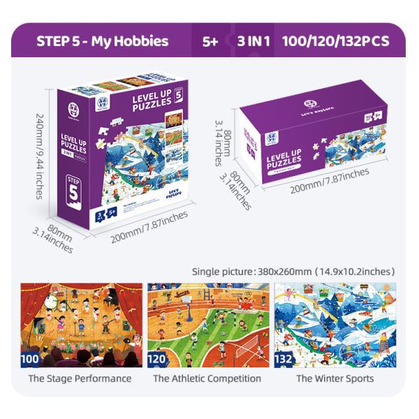 Panda Juniors Level Up Puzzles Educational Toys For Boys And Girl Level 5 My Hobbies