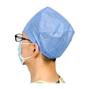 Medical Manufacturer Hospital Requirements Blue SMS 35gsm Hat Doctor Surgeon Cap Breathe Cool and Strong Head Cover