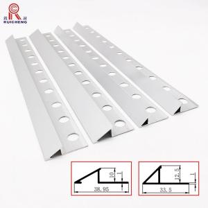 Silver Triangle Aluminum Tile Trim 3m Length Corrosion Resistance