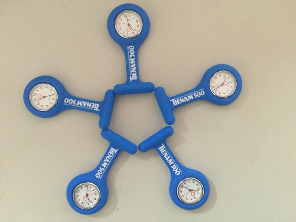 Personalized Dark Blue TIENAM Silicone Rubber Nurse Watch Fob Watch White Face ,For Promotion Gift