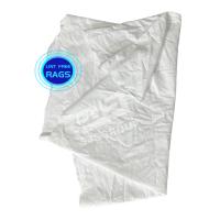O hotel branco do tamanho regular de folha de cama reciclou o algodão industrial Rags